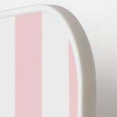Pickleball Paddle Cute Stripe Pink & White (Links Detail)