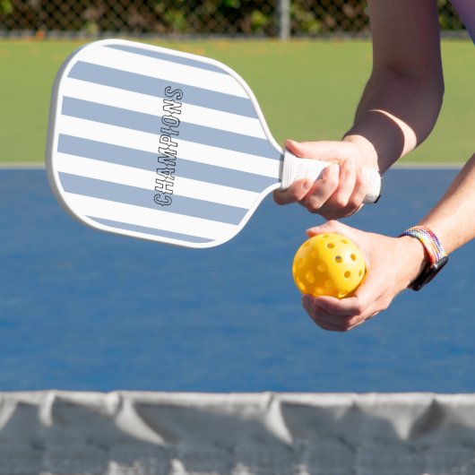 Pickleball Paddle CuteChampion Streep Blauw & Wit (Insitu)
