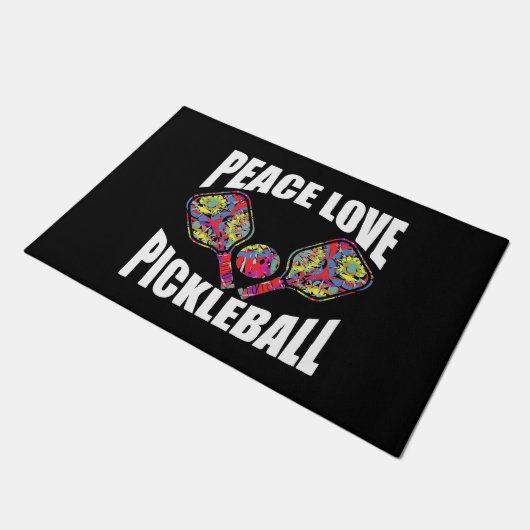 Pickleball Paddle Design Deurmat (Schuin)