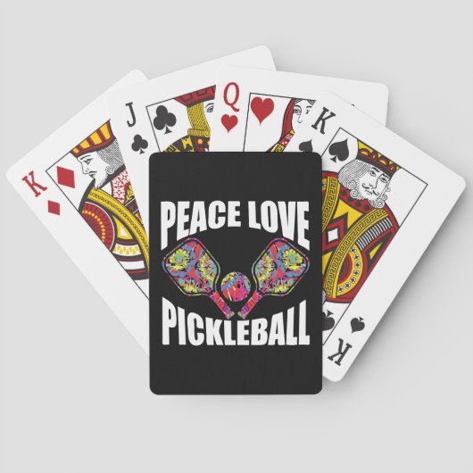 Pickleball Paddle Design Pokerkaarten (Achterkant)