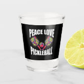 Pickleball Paddle Design Shot Glas (Voorkant)