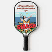 Pickleball Paddle Design 'Smash in stijl' (Achterkant)