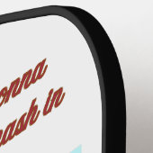 Pickleball Paddle Design 'Smash in stijl' (Links Detail)