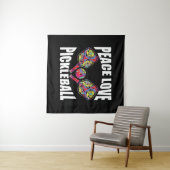 Pickleball Paddle Design Wandkleed (In Situ (horizontaal))