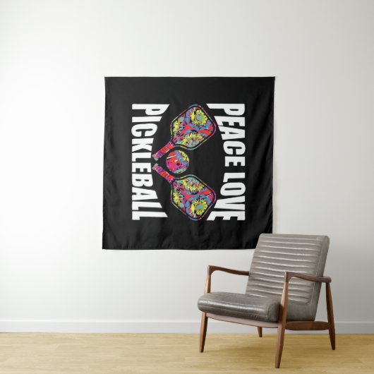Pickleball Paddle Design Wandkleed (In Situ (horizontaal))