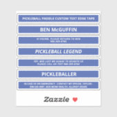 Pickleball Paddle Edge-tape - aangepaste naam ICE  Sticker (Vel)