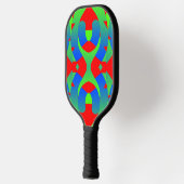 Pickleball Paddle, een klassiek veelkleurig ontwer Paddle (Links)