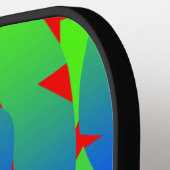 Pickleball Paddle, een klassiek veelkleurig ontwer Paddle (Links Detail)