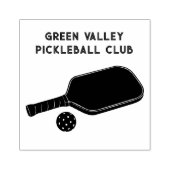 Pickleball Paddle en Bal met Aangepaste Tekst Rubberstempel (Afrduk)