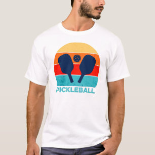  Pickleball Paddle en Ball kleurrijk T-shirt