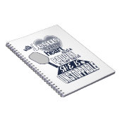 Pickleball Paddle en Jesus Womens Quote Notitieboek (Rechterzijde)