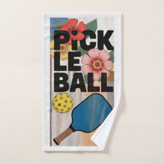 Pickleball Paddle Floral Resort Sporthanddoek Handdoek