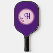 Pickleball Paddle - Floral Uw initiaal toevoegen (Voorkant)
