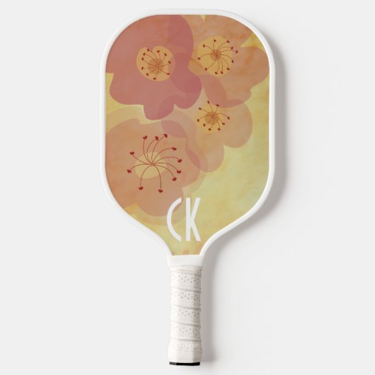 Pickleball Paddle Flowery (Achterkant)