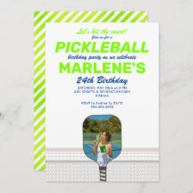 Pickleball Paddle Foto Dink Preppy Verjaardagsfees