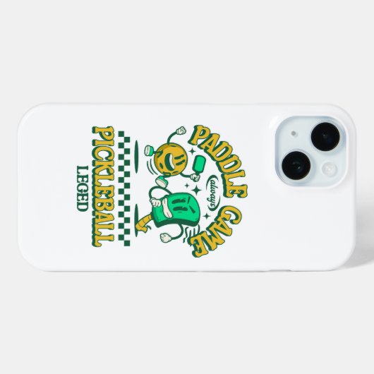 🏓 Pickleball Paddle Game Phone Case Graphic Desig (Achterkant (horizontaal))