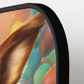 Pickleball Paddle Hoesje met Cartoon Puppy (Links Detail)