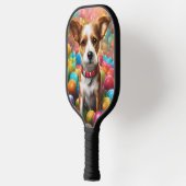 Pickleball Paddle Hoesje met Cartoon Puppy (Links)