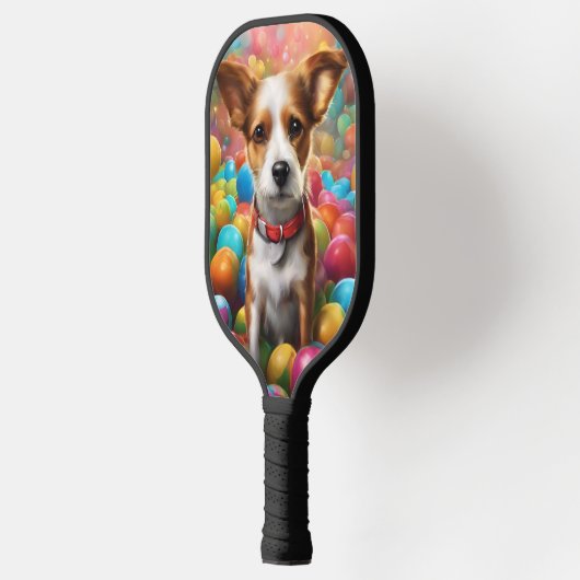 Pickleball Paddle Hoesje met Cartoon Puppy (Links)