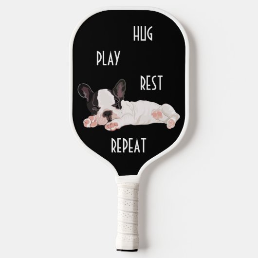 Pickleball Paddle HUG PLAY REST (Achterkant)