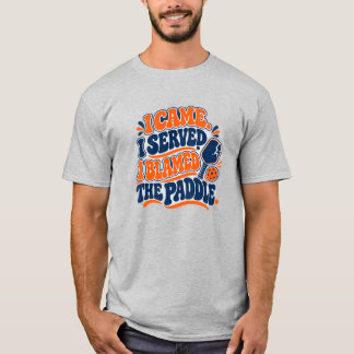 Pickleball Paddle Humor Ik Kwam Ik Sluisde Paddle T-shirt