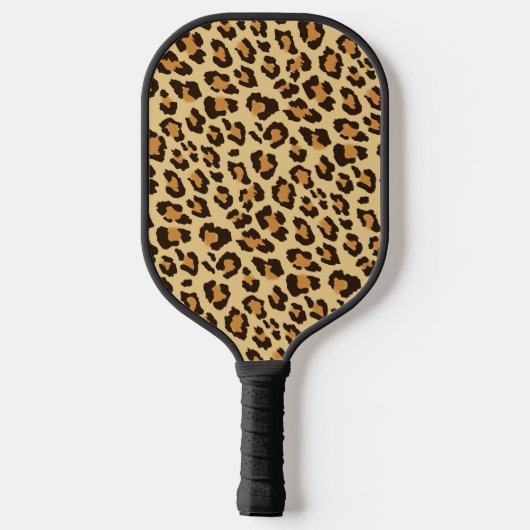 Pickleball Paddle in Leopard Print, Animal Print (Achterkant)