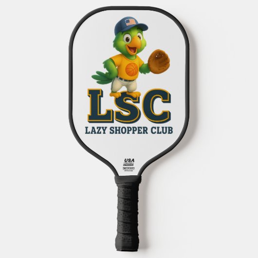 Pickleball Paddle lazy shopper club lsc (Achterkant)