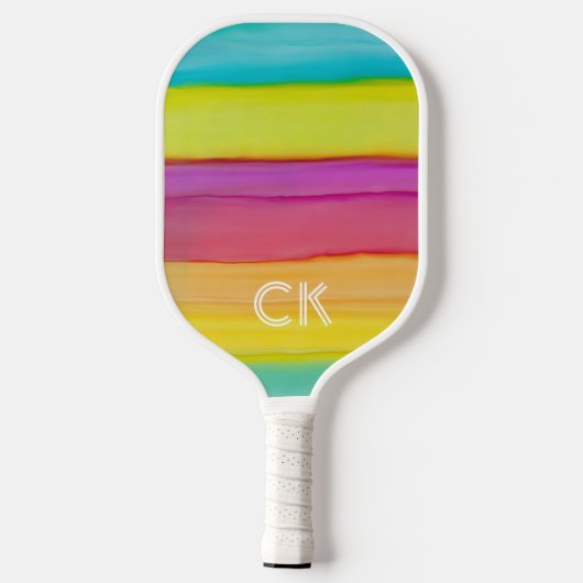 Pickleball Paddle Lines of Color (Achterkant)