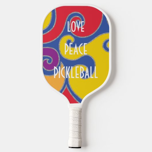 Pickleball Paddle LOVE PEACE PICKLEBALL (Achterkant)