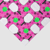 Pickleball Paddle - Magenta Honeycomb Hexagons Tissuepapier (Detail)