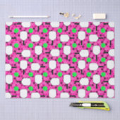 Pickleball Paddle - Magenta Honeycomb Hexagons Tissuepapier (Craft)