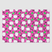 Pickleball Paddle - Magenta Honeycomb Hexagons Tissuepapier (Voorkant)