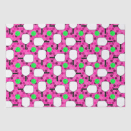 Pickleball Paddle - Magenta Honeycomb Hexagons Tissuepapier