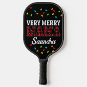 Pickleball Paddle mama en papa kerstcadeau (Achterkant)