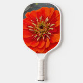 pickleball-paddle met een oranje bloem pickleball paddle (Achterkant)