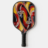 Pickleball Paddle met kleuren van België (Achterkant)