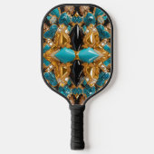 Pickleball Paddle met kleuren van de Bahama's (Voorkant)