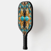 Pickleball Paddle met kleuren van de Bahama's (Links)