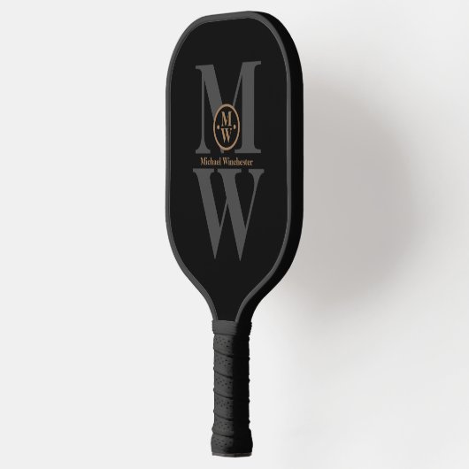Pickleball Paddle met Modern Monogram (Links)