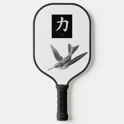 PICKLEBALL PADDLE MET MONOGRAM EN VLINDERS (Voorkant)