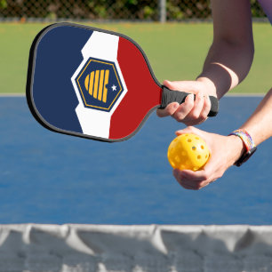 Pickleball-paddle met nieuwe vlag van Utah Pickleball Paddle