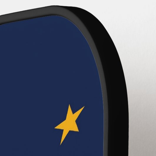 Pickleball Paddle met vlag van Alaska, Verenigde S (Links Detail)