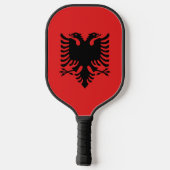 Pickleball Paddle met vlag van Albanië (Achterkant)