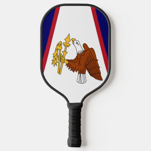 Pickleball Paddle met vlag van Amerikaans-Samoa, V (Achterkant)