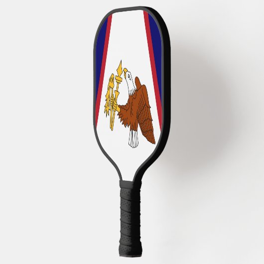 Pickleball Paddle met vlag van Amerikaans-Samoa, V (Links)