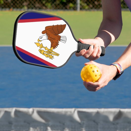 Pickleball Paddle met vlag van Amerikaans-Samoa, V (Insitu)