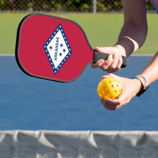 Pickleball Paddle met vlag van Arkansas, Verenigde (Insitu)
