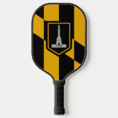 Pickleball Paddle met vlag van Baltimore, Verenigd (Voorkant)