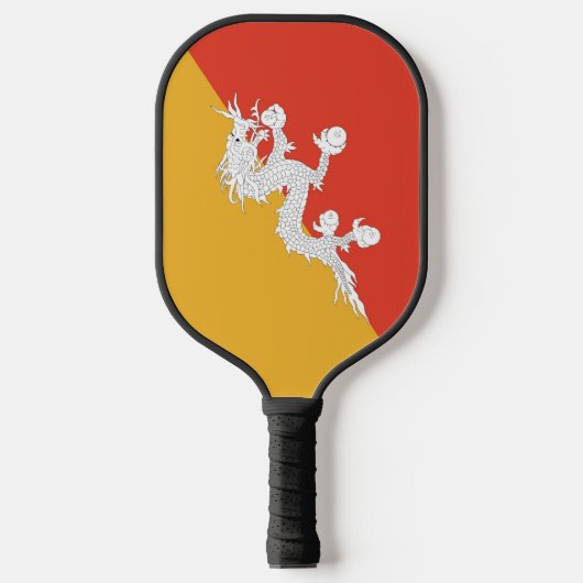 Pickleball-paddle met vlag van Bhutan Pickleball Paddle (Voorkant)