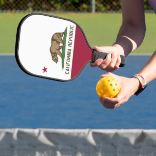 Pickleball Paddle met vlag van Californië, Verenig